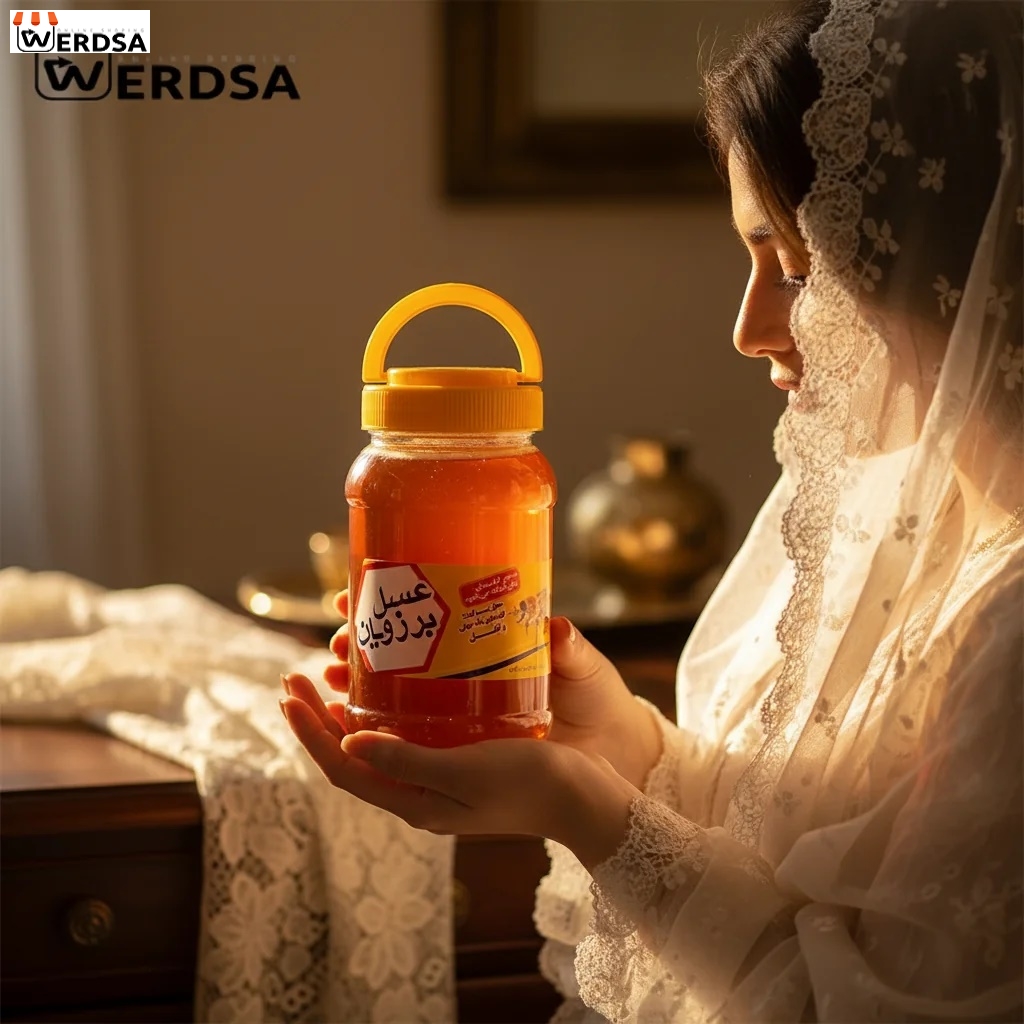 عسل کنار 1 کیلویی موم دار