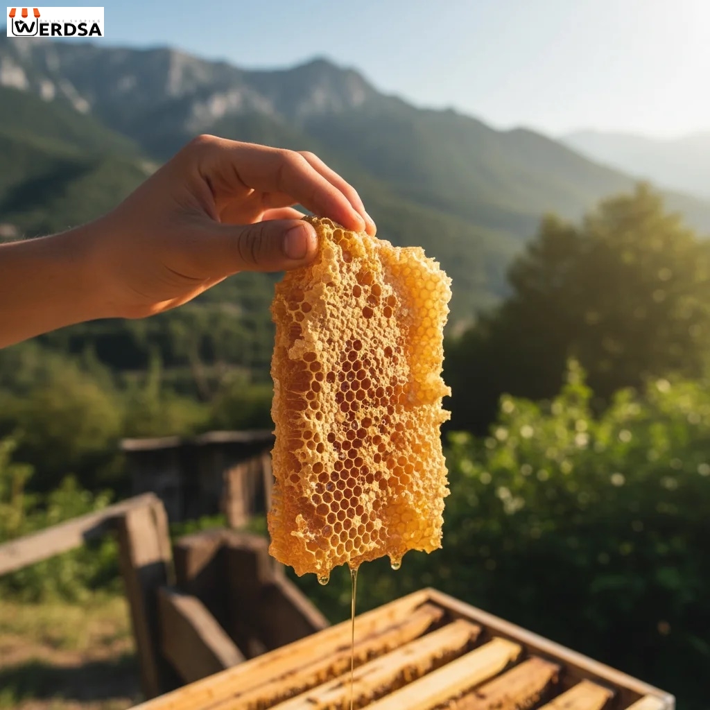 عسل بهارنارنج 500 گرمی موم دار